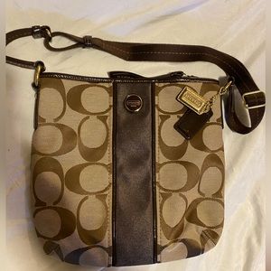 NWOT Coach Signature Stripe C Crossbody Bag